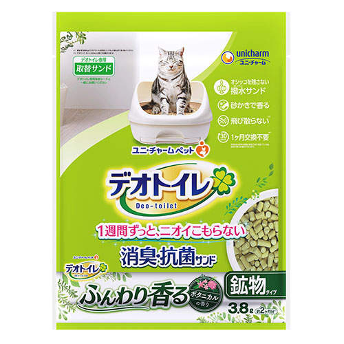 ユニ・チャーム デオトイレ ふんわり香る 消臭・抗菌 サンド ボタニカルの香り 3.8L