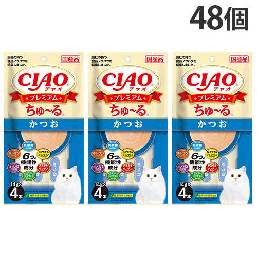 いなば CIAO プレミアムちゅ～る かつお 4本×48個