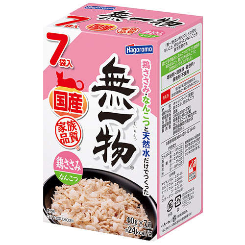 はごろもフーズ 無一物 パウチ 鶏ささみ＆なんこつ 40g 7袋入