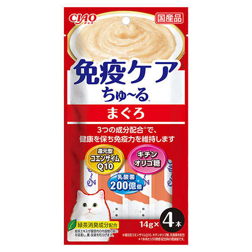 『ポイント15倍』いなば CIAO 免疫ケア ちゅ~る まぐろ 14g 4本入 SC-416