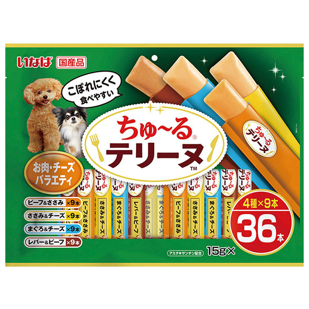【ポイント10倍】いなば ちゅ～る テリーヌ お肉・チーズ バラエティ 15g 36本入