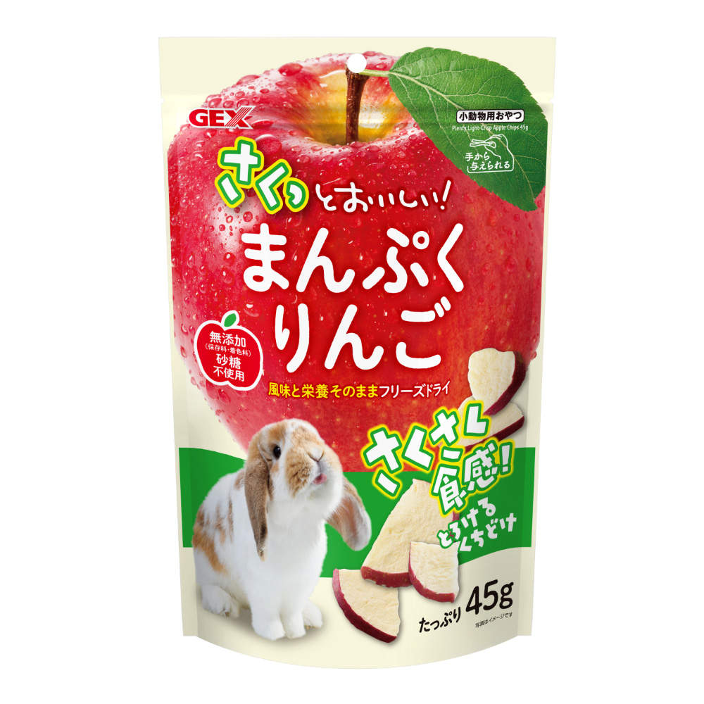 ジェックス さくっとまんぷくりんご フリーズドライ 45g