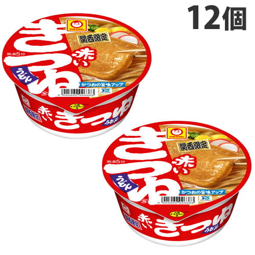 東洋水産 マルちゃん 赤いきつねうどん(関西) カップ 96g×12個: 食品 