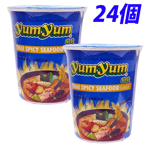 YumYum カップ麺 カップラーメン スパイシーシーフード味 70g 24個