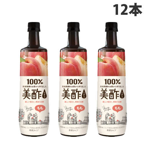 よろずやマルシェ本店 Cjジャパン 美酢 もも味 900ml 12本 食品 調味料 産地直送 食品 日用品から百均まで個人向け通販