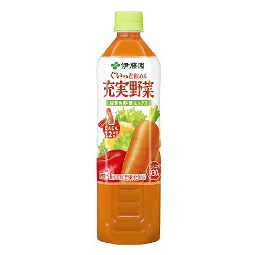 伊藤園 野菜ジュース  ぐいっと飲める充実野菜 緑黄色野菜ミックス 930g