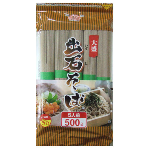 田靡製麺 大盛出石そば(チャック付) 500g