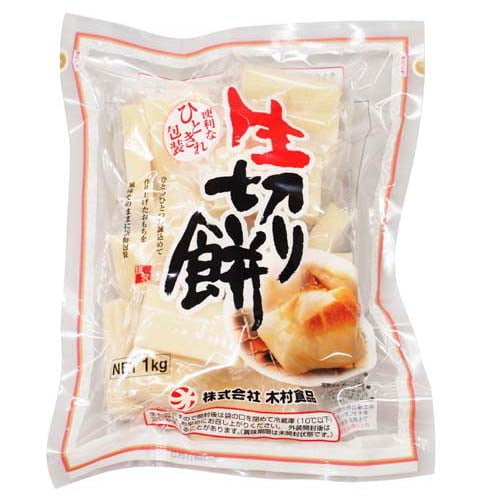 木村食品 生きり餅 ひと切れ包装(もち米粉70％ もち米30％) 1kg