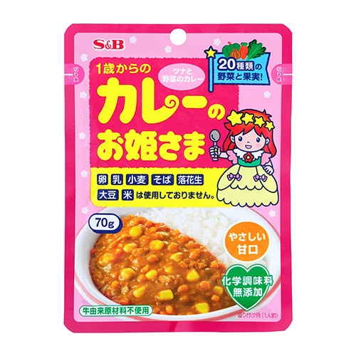 エスビー カレーのお姫様 レトルト 70g 食品 飲料 産地直送 オフィス 現場用品の通販キラット Kilat