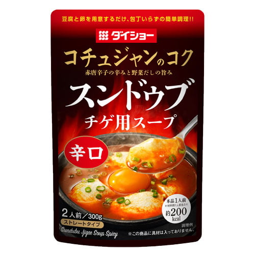 ダイショー 赤いスンドゥブチゲ用スープ　辛口 300g
