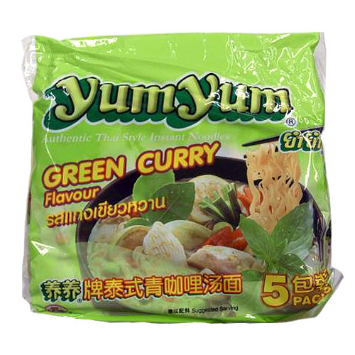 YumYum 袋麺 インスタントヌードル グリーンカレー味 5P