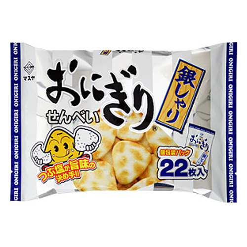 よろずやマルシェ本店 マスヤ おにぎりせんべい 銀しゃり 個包装パック 22枚 お菓子 スナック スイーツ 食品 日用品から百均まで個人向け通販
