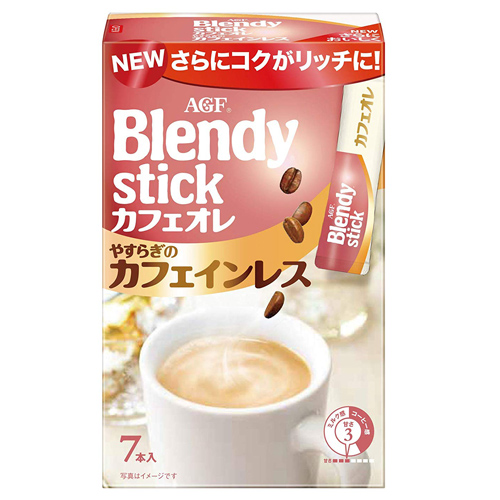 よろずやマルシェ本店 味の素agf ブレンディ スティックカフェオレ やすらぎのカフェインレス 12g 7本 水 コーヒー お茶 飲料 食品 日用品から百均まで個人向け通販