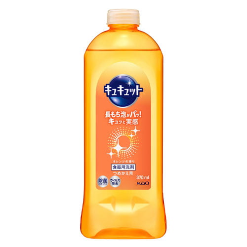 花王 食器用洗剤 キュキュット オレンジの香り 詰替用 370ml: 日用品