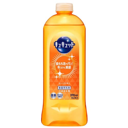 花王 食器用洗剤 キュキュット オレンジの香り 詰替用 370ml