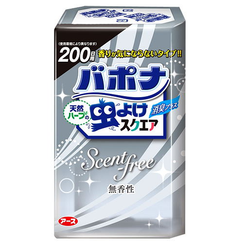 アース製薬 置き型虫よけ バポナ 天然ハーブの虫よけスクエア 無香性