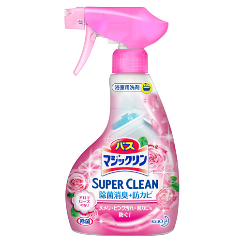 花王 風呂用洗剤 マジックリン バスマジックリン 泡立ちスプレー Superclean アロマローズ 本体 380ml 日用品 生活雑貨 オフィス 現場用品の通販キラット Kilat