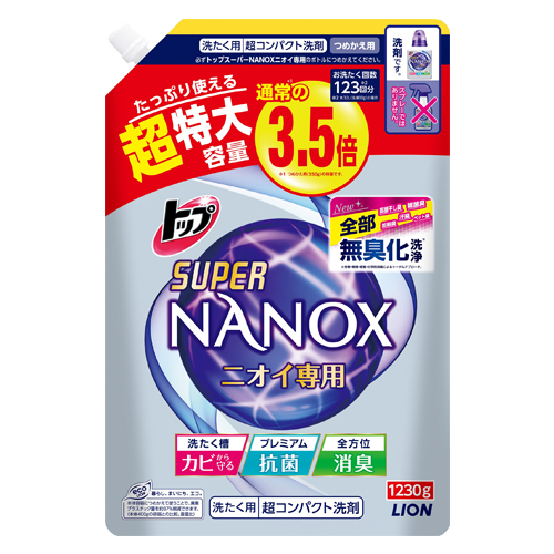 トップ　スーパーナノックス　NANOX  　ニオイ専用　つめかえ　洗濯洗剤