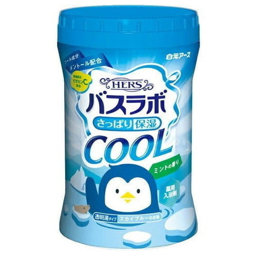 白元アース 入浴剤 HERSバスラボ ボトル クールミントの香り 560g【医薬部外品】