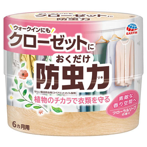 アース製薬 クローゼットにおくだけ防虫力 フローラルソープの香り 300ml