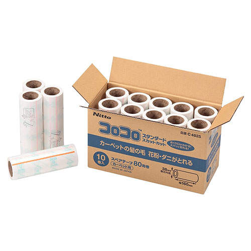 ニトムズ 粘着ローラー コロコロ スタンダード スカットカット スペア 10巻入