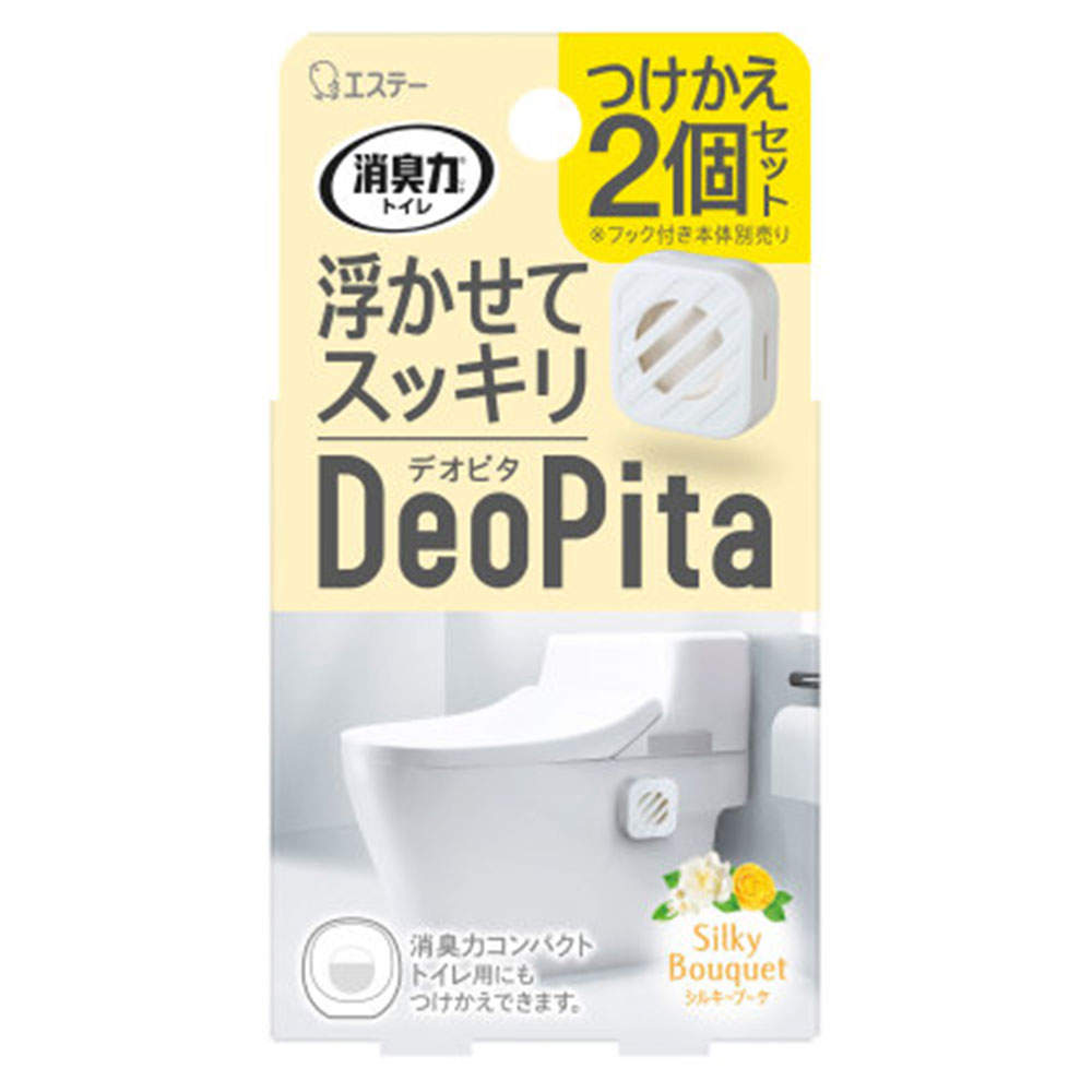 エステー 消臭力 DeoPita トイレ用 シルキーブーケ 付替用 2個セット
