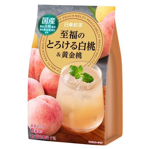 日東紅茶 至福のとろける白桃＆黄金桃 8本入