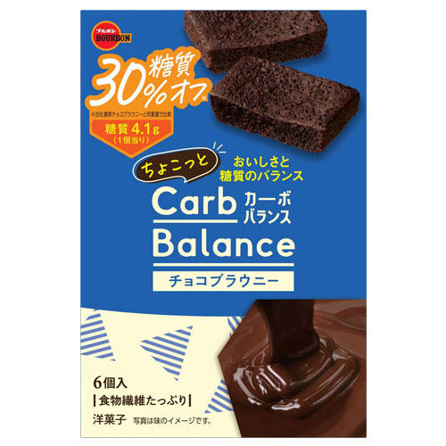 ブルボン ちょこっとカーボバランス チョコブラウニー 糖質30％オフ 6P