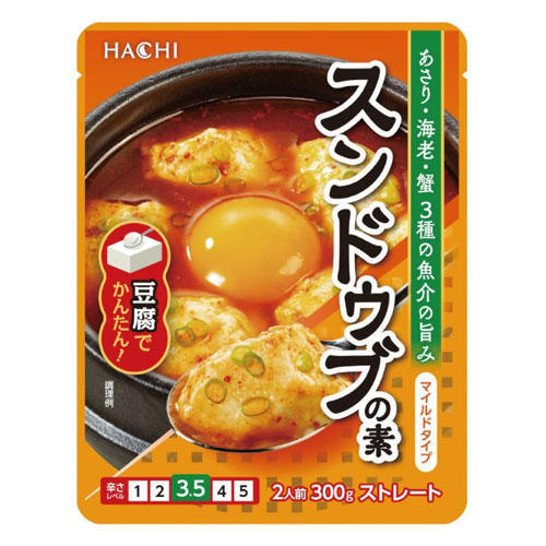 ハチ食品 スンドゥブの素 マイルドタイプ 300g