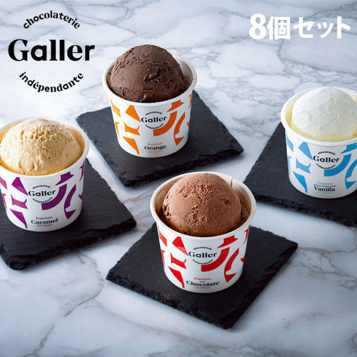 【送料弊社負担】Galler(ガレー) プレミアムアイスクリーム 8個セット【他商品と同時購入不可】