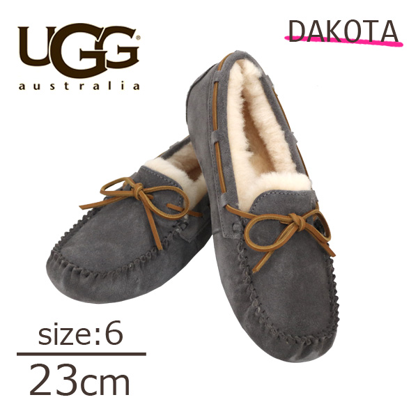 UGG モカシン ブラック 23cm - 靴