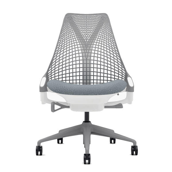 HermanMiller×Garage セイルチェア アームレス ホワイト＆フォグ HEMCELLEAL1