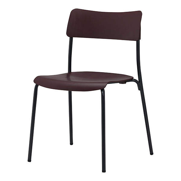 サンケイ スタッキングチェア ミーティングチェア ブラックフレーム ブラウン CM101-MS