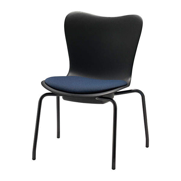 サンケイ ミーティングチェア ローチェア 4本脚 布張り ネイビー CM561-MY-PST-MNV