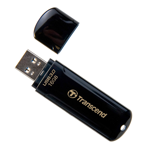 トランセンド USBフラッシュメモリ USBメモリ USB 3.1 Gen 1 16GB キャップ式 ブラック TS16GJF700