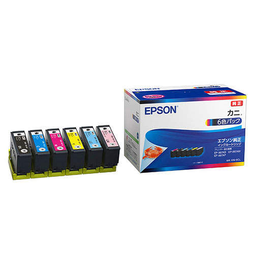 エプソン インクカートリッジ カニ KNI-6CL 純正品 6色パック
