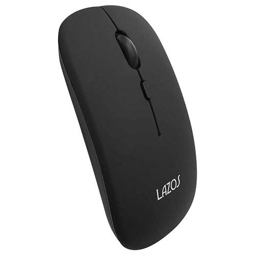 リーダーメディアテクノ LAZOS ワイヤレスマウス 薄型 ブラック L-BTM-B