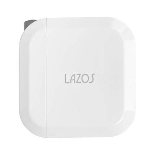 リーダーメディアテクノ LAZOS AC充電アダプター 2.1A USB-A 1ポート ホワイト L-2.1AC