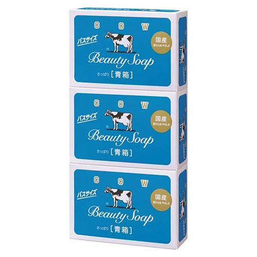 牛乳石鹸 固形石鹸 カウブランド 青箱 バスサイズ 各130g 3個入×24パック (72個)