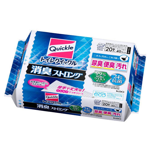 花王 トイレクイックル 消臭ストロング 詰替用 20枚入×12個