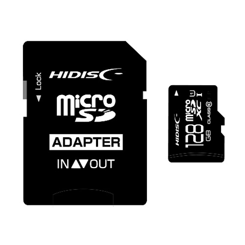 HIDISC microSDXCカード CLASS10 UHS-1対応 128GB