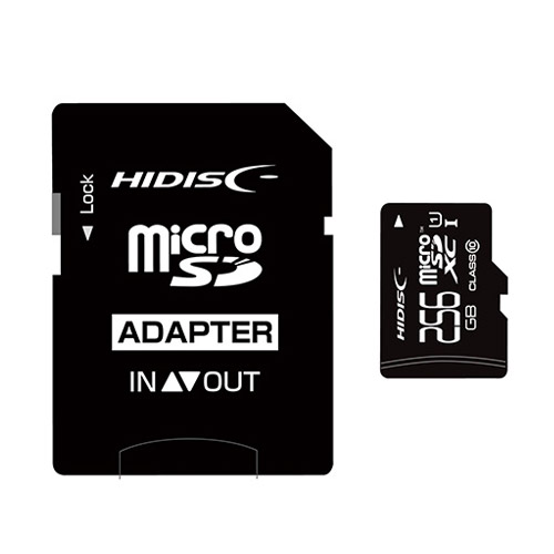 HIDISC microSDXCカード CLASS10 UHS-1対応 256GB
