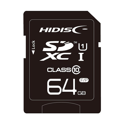 HIDISC SDXCカード CLASS10 UHS-1対応 64GB