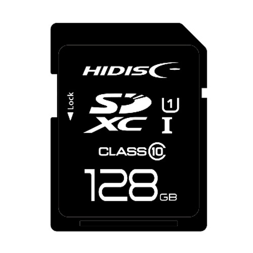 HIDISC SDXCカード CLASS10 UHS-1対応 128GB