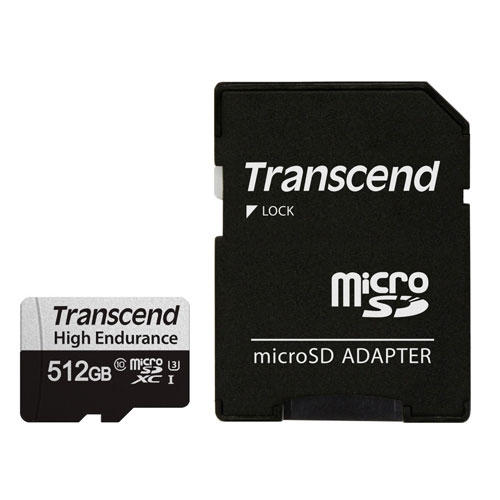 トランセンド microSDXCカード 512GB Class10 UHS-I U3 変換アダプター付 TS512GUSD350V