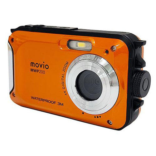 ナガオカ movio コンパクトデジタルカメラ 500万画素 防水 (IPX8) オレンジ MWP200