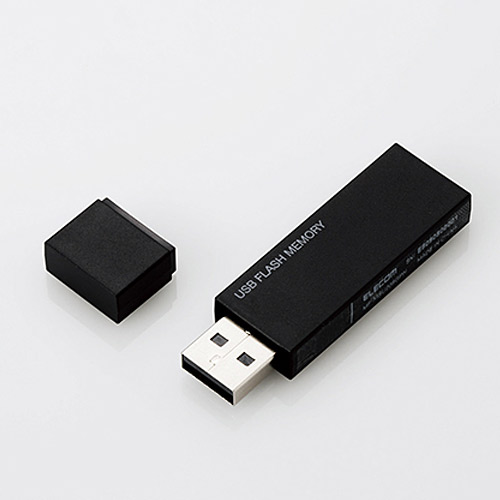 エレコム キャップ式USBメモリ USB2.0 32GB ブラック MF-MSU2B32GBK