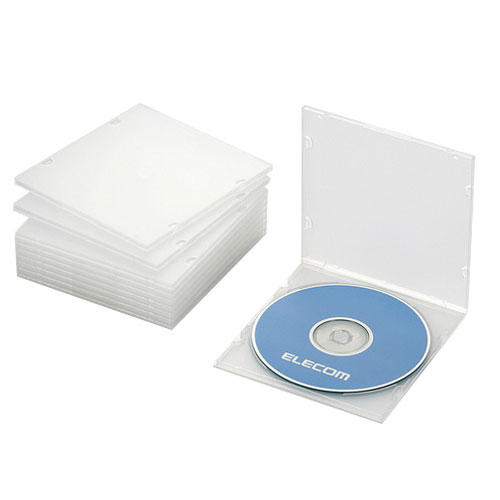 エレコム Blu-ray/DVD/CDケース スリムサイズ 100個入 クリア CCD-JPCS100CR