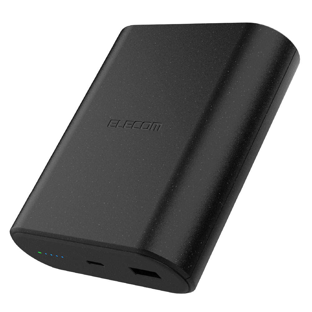 エレコム モバイルバッテリー ナトリウムイオン電池 9000mAh 45W Type-C 1ポート USB-A 1ポート ブラック EC-C27LBK