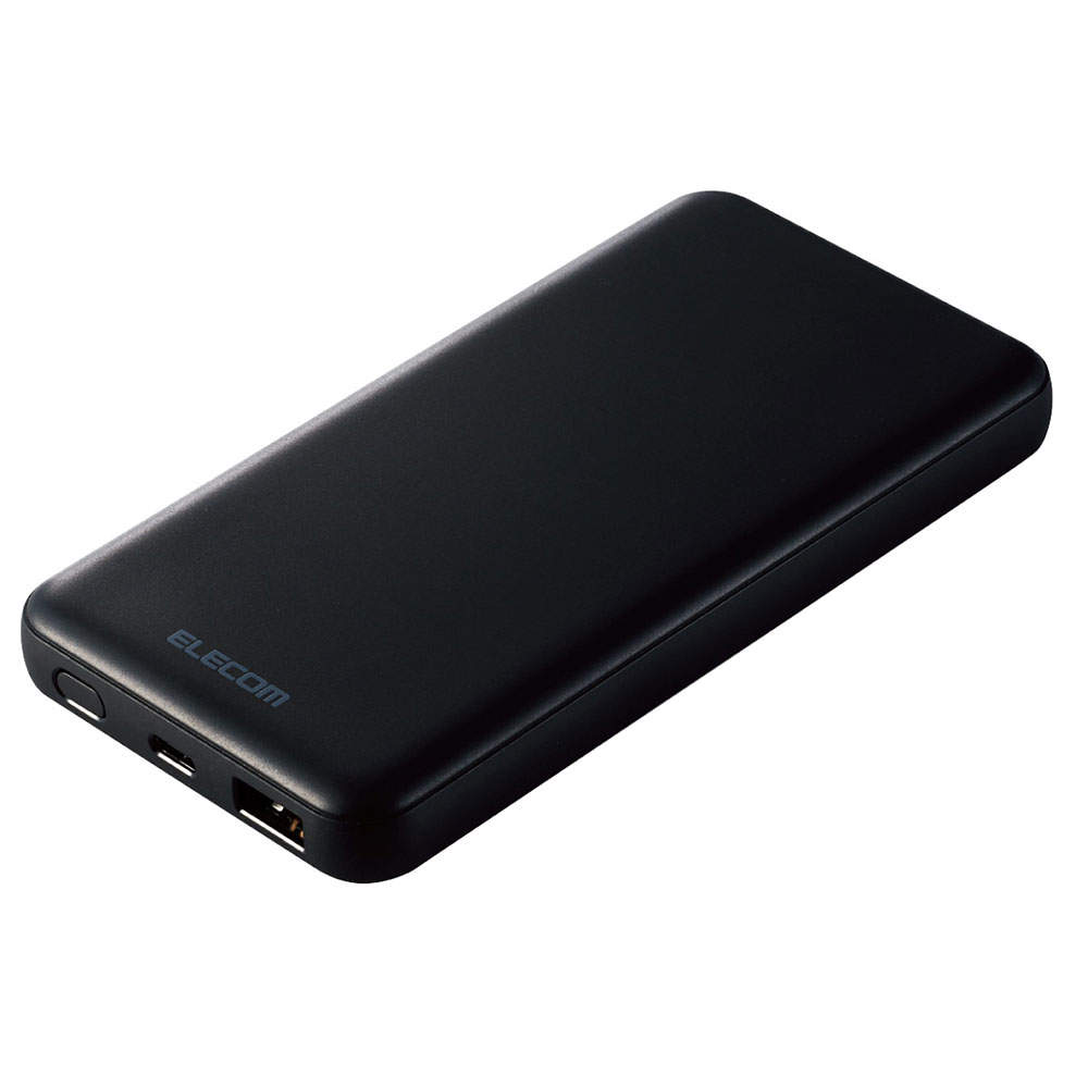【送料弊社負担】エレコム モバイルバッテリー 10000mAh 20W Type-C 1ポート USB-A 1ポート PSE認証 ブラック EC-C03BK【他商品と同時購入不可】